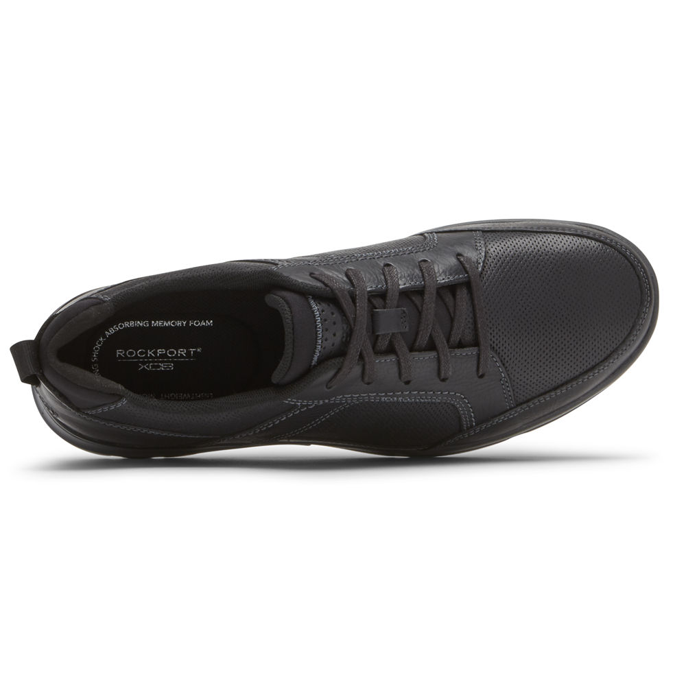 Rockport Sneakers For Mens Black - City Edge Lace-Up - DE4325089